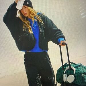 FP Movement by Free People Black Teddy Jacket